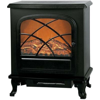 Suinga Camino elettrico - 2 livelli di calore - Nero Moderno Suinga Camino elettrico - 2 livelli di calore - Nero Moderno