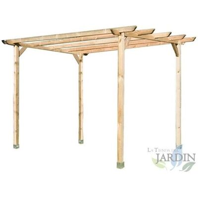 Pérgola de Madera Suinga - 360x360x360 cm - Jardín y Porche Pérgola de Madera Suinga - 360x360x360 cm - Jardín y Porche
