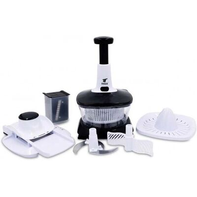 Procesador de alimentos Thulos - Manual 5 en 1 con 15 piezas Procesador de alimentos Thulos - Manual 5 en 1 con 15 piezas