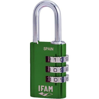 Zamek na klucz IFAM Combi30 Zielony Aluminium Chrom - Zamek Zamek na klucz IFAM Combi30 Zielony Aluminium Chrom - Zamek
