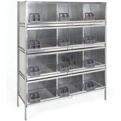Suinga Modello 165x56x205 cm - Gabbia e mangiatoie per colombi Suinga Modello 165x56x205 cm - Gabbia e mangiatoie per colombi