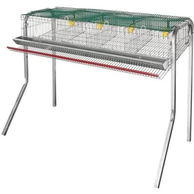 Jaula para codornices Suinga - 4 departamentos - Galvanizada 105x35x60 cm Jaula para codornices Suinga - 4 departamentos - Galvanizada 105x35x60 cm