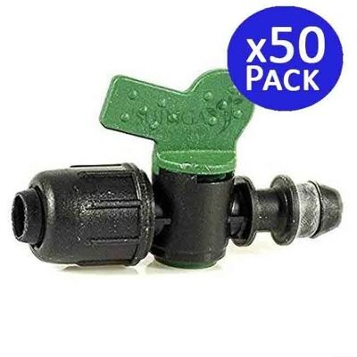 SUINGA Valvola di irrigazione a goccia 16mm - Confezione da 50 SUINGA Valvola di irrigazione a goccia 16mm - Confezione da 50
