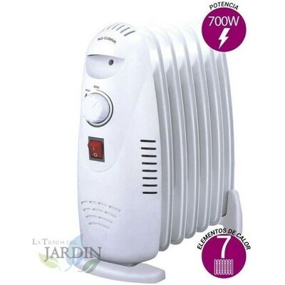 Suinga - Radiatore olio 700W con 7 elementi riscaldanti - Risparmio energetico Suinga - Radiatore olio 700W con 7 elementi riscaldanti - Risparmio energetico