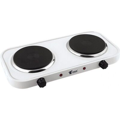 Suinga - Placa eléctrica doble 2000W - Cocina portátil 50x29cm Suinga - Placa eléctrica doble 2000W - Cocina portátil 50x29cm
