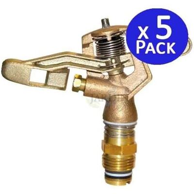 Suinga Pack 5 Sprinkler Circolari in Ottone - Irrigazione Giardino Suinga Pack 5 Sprinkler Circolari in Ottone - Irrigazione Giardino