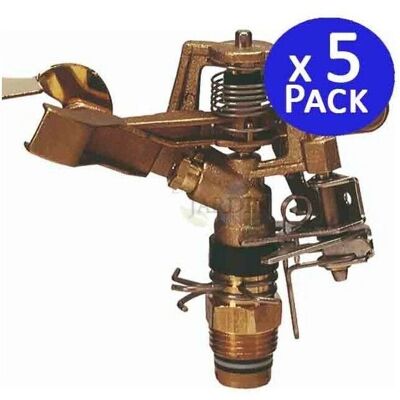 Suinga Pack 5 Aspersores de Impacto 1/2 para Jardinería y Agricultura Suinga Pack 5 Aspersores de Impacto 1/2 para Jardinería y Agricultura