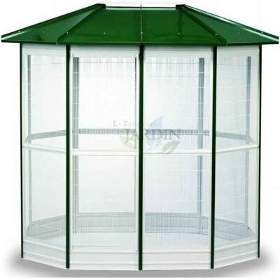 Suinga - Gabbia per uccelli 14 lati 232 x 255 cm Spaziosa per tutte le specie di uccelli - Gabbia Suinga - Gabbia per uccelli 14 lati 232 x 255 cm Spaziosa per tutte le specie di uccelli - Gabbia