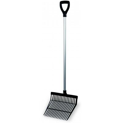 SUINGA Rastrello da giardino - Manico in plastica e alluminio 140x33x13 cm SUINGA Rastrello da giardino - Manico in plastica e alluminio 140x33x13 cm