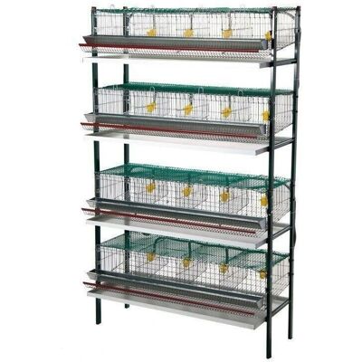 Gabbia per Uccelli Suinga - 16 Scomparti - Metallo Galvanizzato, 105x47x172cm Gabbia per Uccelli Suinga - 16 Scomparti - Metallo Galvanizzato, 105x47x172cm