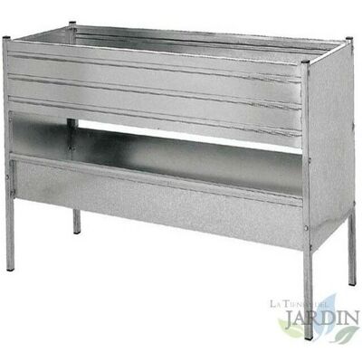 Nutrire in acciaio inossidabile per pecore e capre - 199x70x100 cm Nutrire in acciaio inossidabile per pecore e capre - 199x70x100 cm