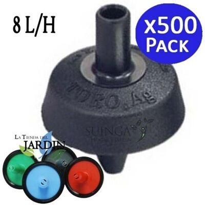 Suinga - Pack 500 Autokompensierende Tropfer - 8 l/h Suinga - Pack 500 Autokompensierende Tropfer - 8 l/h