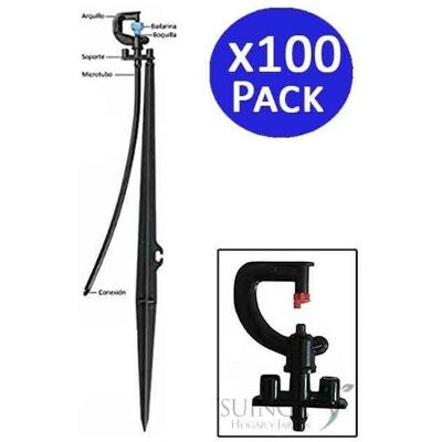 SUINGA - Microaspersor 180° estaca 40 cm - Pack 100 SUINGA - Microaspersor 180° estaca 40 cm - Pack 100