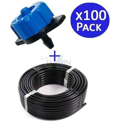Sistema de Tubería de Goteo Suinga - 16mm, 100m, 100 Goteros Sistema de Tubería de Goteo Suinga - 16mm, 100m, 100 Goteros