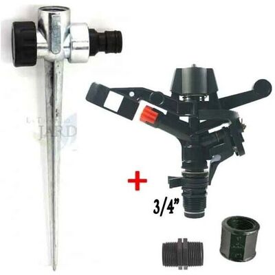 Kit Sprinkler da Giardino SUINGA - Portata 13-18 m, Angolo regolabile, Plastica e acciaio inox Kit Sprinkler da Giardino SUINGA - Portata 13-18 m, Angolo regolabile, Plastica e acciaio inox