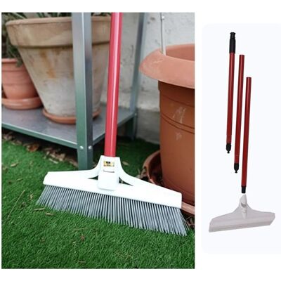 SUINGA Spazzola da Giardino - Manico rimovibile per erba artificiale e tappeti - 129,5cm SUINGA Spazzola da Giardino - Manico rimovibile per erba artificiale e tappeti - 129,5cm