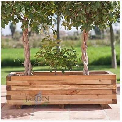 Suinga Macetero de Madera 50x100cm, Alto 34cm - Maceta Suinga Macetero de Madera 50x100cm, Alto 34cm - Maceta
