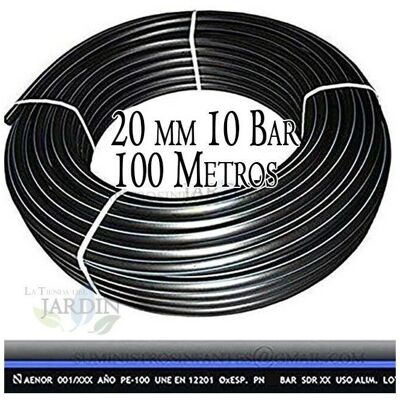 Tubo acqua potabile 20mm 10 bar 100m PE100 Tubo acqua potabile 20mm 10 bar 100m PE100
