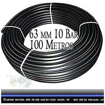 SUINGA Tubi acqua 63mm PE100 Blu 100m 10 bar SUINGA Tubi acqua 63mm PE100 Blu 100m 10 bar