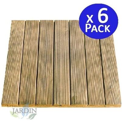 Suinga Modello 50x50cm Piastrelle di Legno di Pino - Confezione 6 Suinga Modello 50x50cm Piastrelle di Legno di Pino - Confezione 6