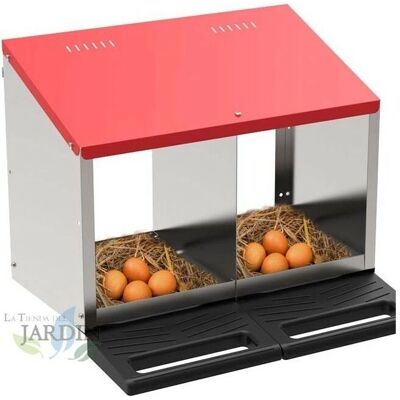 Nido de Gallinas Interior Suinga 2 Compartimentos - 52x45x48 cm Nido de Gallinas Interior Suinga 2 Compartimentos - 52x45x48 cm