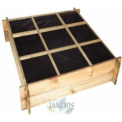 Suinga Letto da giardino urbano in legno - 104x104x24 cm - 9 scomparti - Tipo di giardino Suinga Letto da giardino urbano in legno - 104x104x24 cm - 9 scomparti - Tipo di giardino