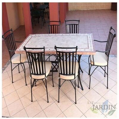 Suinga - Conjunto de mobiliario de jardín de mármol - Elegante y duradero Suinga - Conjunto de mobiliario de jardín de mármol - Elegante y duradero