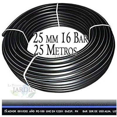 SUINGA Tubo acqua 25mm 25m Alta densità SUINGA Tubo acqua 25mm 25m Alta densità