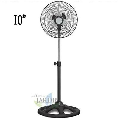 SUINGA Ventilatore - 10" 45W Altezza Regolabile - 3 Velocità, Base Stabile SUINGA Ventilatore - 10" 45W Altezza Regolabile - 3 Velocità, Base Stabile