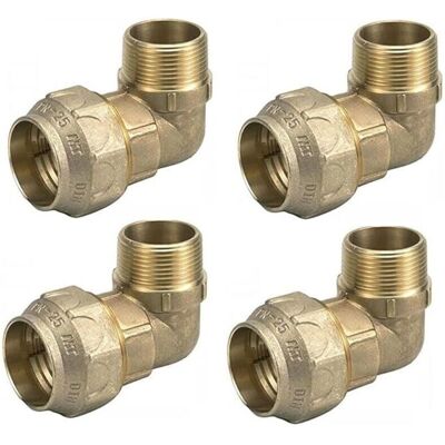 SUINGA Messingwinkel Pack 4 63mm x 2" - Rohrfitting SUINGA Messingwinkel Pack 4 63mm x 2" - Rohrfitting