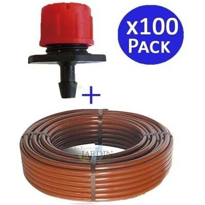Suinga - Flexibler Tropfschlauch 16mm x 100m - Braun - Bewässerungssystem Suinga - Flexibler Tropfschlauch 16mm x 100m - Braun - Bewässerungssystem