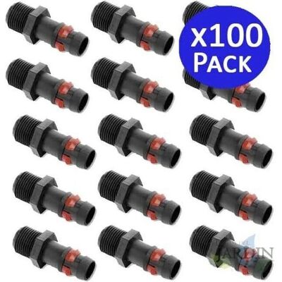 Suinga 16mm x 1/2'' Verbindung - Pack 100 Suinga 16mm x 1/2'' Verbindung - Pack 100