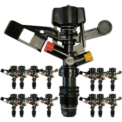 SUINGA - Pack 25 Kreisbewässerungssprinkler 1/2'' 7-13m - Bewässerungssystem SUINGA - Pack 25 Kreisbewässerungssprinkler 1/2'' 7-13m - Bewässerungssystem