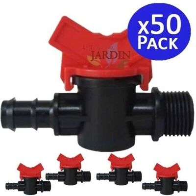 SUINGA - Vanne d'irrigation goutte à goutte - 16mm x 1/2'' - Pack 50 - Publicité SUINGA - Vanne d'irrigation goutte à goutte - 16mm x 1/2'' - Pack 50 - Publicité