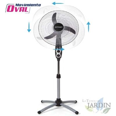 SUINGA Ventilador - Ventilador de Pie Oscilante Ovalado - 3 Velocidades, Temporizador 120min SUINGA Ventilador - Ventilador de Pie Oscilante Ovalado - 3 Velocidades, Temporizador 120min