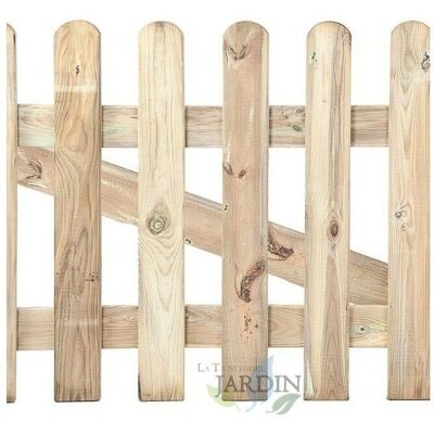 Puerta clásica de madera SUINGA 120x100cm - Cerca de jardín Puerta clásica de madera SUINGA 120x100cm - Cerca de jardín