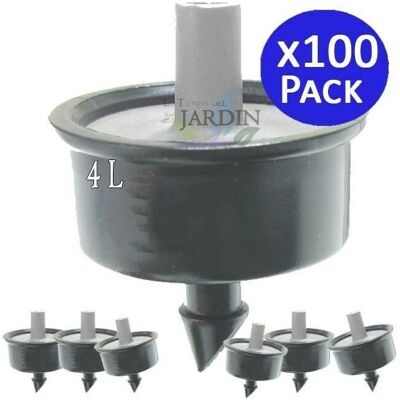 SUINGA - 100 x Gocciolatore autocompensante antidrenanti 4 litri - Sistema di irrigazione SUINGA - 100 x Gocciolatore autocompensante antidrenanti 4 litri - Sistema di irrigazione