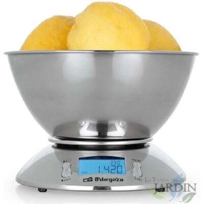 Suinga Orbegozo Báscula de Cocina - Acero Inoxidable - 5kg Suinga Orbegozo Báscula de Cocina - Acero Inoxidable - 5kg