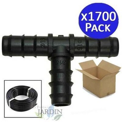 Suinga Schwarzer 16mm Tropfbewässerungs-Adapter - 1700 Stück Suinga Schwarzer 16mm Tropfbewässerungs-Adapter - 1700 Stück