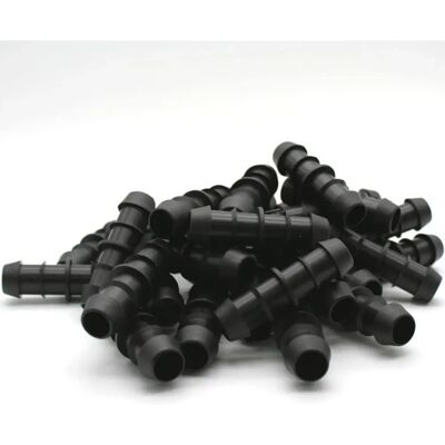 Suinga 16MM Rohrverbindung - Schwarz - Packung 100 Suinga 16MM Rohrverbindung - Schwarz - Packung 100