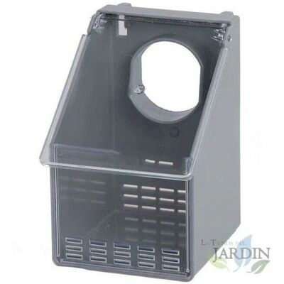 Suinga Vogelfutterspender - 9,5x11x14,5cm - Grau - Universeller Vogelspender Suinga Vogelfutterspender - 9,5x11x14,5cm - Grau - Universeller Vogelspender