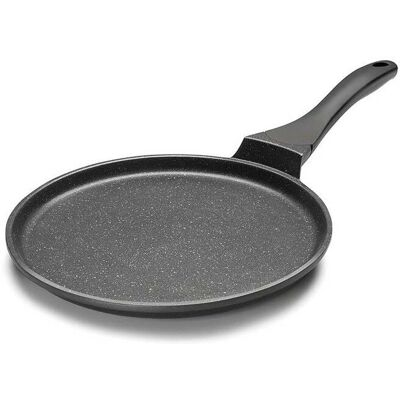 Lacor Sartén de crepes 26 cm Eco Piedra Negro - Para todo tipo de cocinas Lacor Sartén de crepes 26 cm Eco Piedra Negro - Para todo tipo de cocinas
