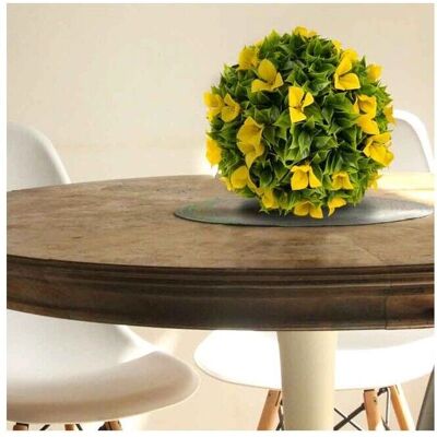 Esfera Decorativa Ámbar SUINGA - 38 cm Aspecto Natural Interior/Exterior Esfera Decorativa Ámbar SUINGA - 38 cm Aspecto Natural Interior/Exterior