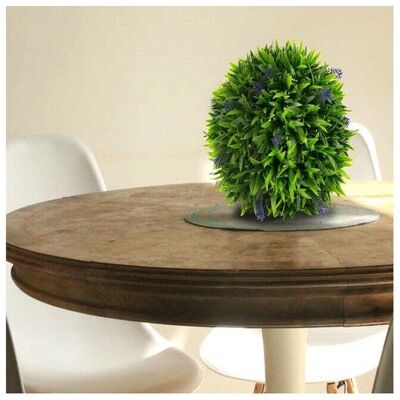 SUINGA - Esfera Decorativa Púrpura 38cm - Aspecto de Planta Natural SUINGA - Esfera Decorativa Púrpura 38cm - Aspecto de Planta Natural