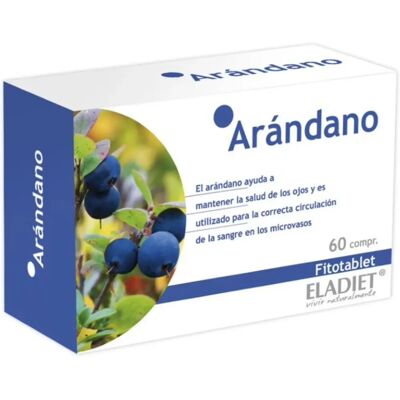 Eladiet Arándano - Tabletas de Arándano - Complemento Alimenticio Eladiet Arándano - Tabletas de Arándano - Complemento Alimenticio