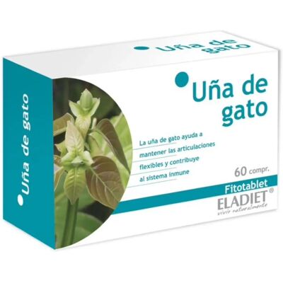 Eladiet Cat's Claw Uña De Gato 60 Tablets - Dietary Supplement Eladiet Cat's Claw Uña De Gato 60 Tablets - Dietary Supplement