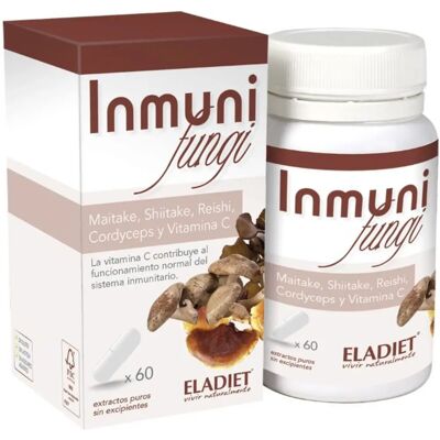 Eladiet Immuni Fungi - Reishi, Shiitake, Maitake, Cordyceps - 60 Cápsulas Eladiet Immuni Fungi - Reishi, Shiitake, Maitake, Cordyceps - 60 Cápsulas
