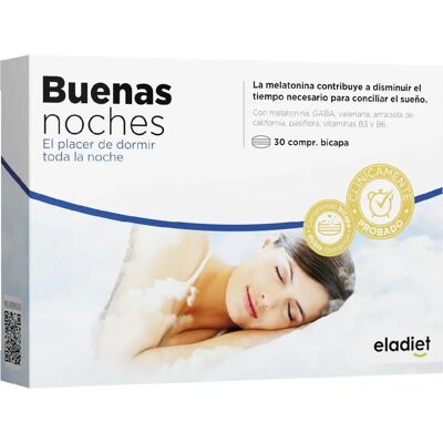 Eladiet Boa Noite 30 Comprimidos - Suplemento Alimentar Eladiet Boa Noite 30 Comprimidos - Suplemento Alimentar
