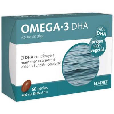 Eladiet Omega 3 DHA 60 softgels - Suplemento de ômega 3 Eladiet Omega 3 DHA 60 softgels - Suplemento de ômega 3