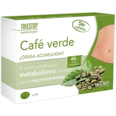 Eladiet Triestop Café Verde 60 Cápsulas - Suplemento alimentar Eladiet Triestop Café Verde 60 Cápsulas - Suplemento alimentar